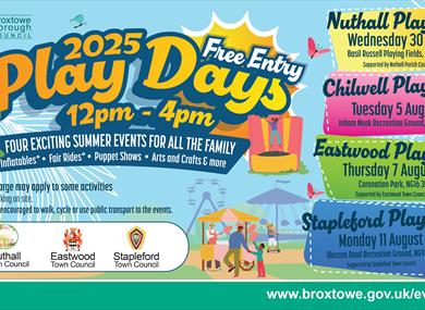 Broxtowe Summer Play Days 2025
