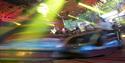 A fast motion shot of the Walters, fairground ride.