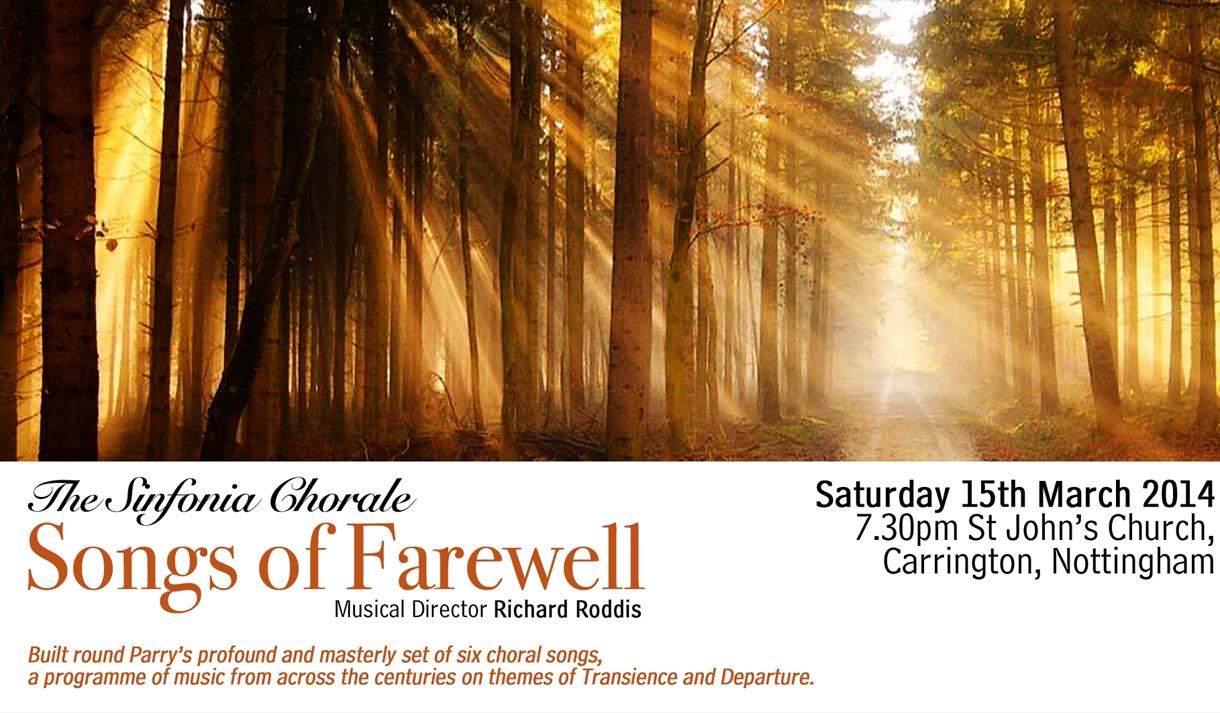 Sinfonia Chorale: Songs of Farewell