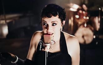 Photo of a jazz singer.