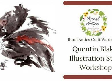 Graphic advertising the event with a Quentin Blake style image included.