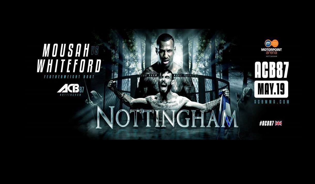 ACB mixed martial arts comes to Nottingham's Motorpoint Arena in May.