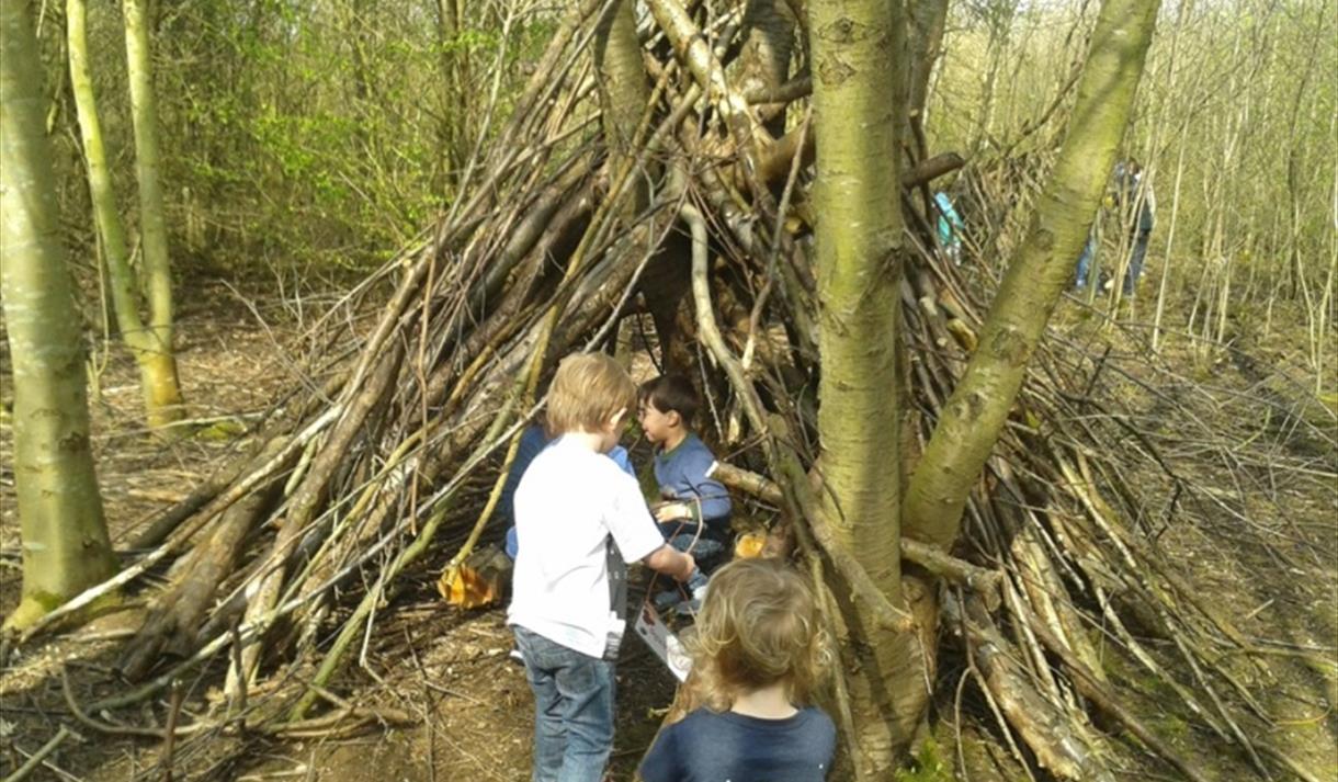 Summer Holiday Activities at Rushcliffe Country Park - Den Building