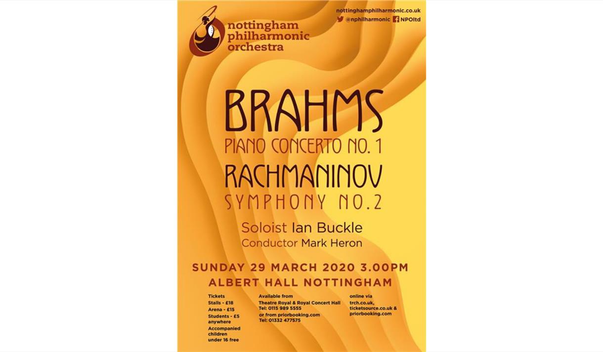Brahms & Rachmaninov, Albert Hall | Visit Nottinghamshire