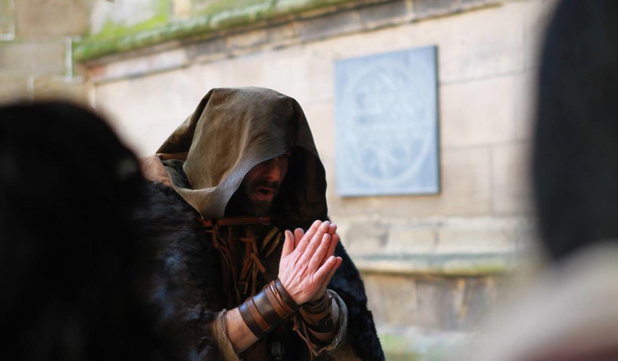 Robin Hood and The Monk at St Mary's Church, Nottingham