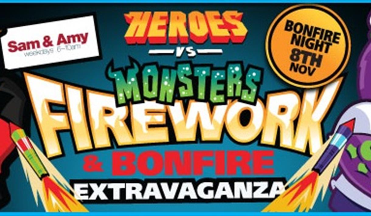 Superheros vs Monsters Bonfire and Firework Festival