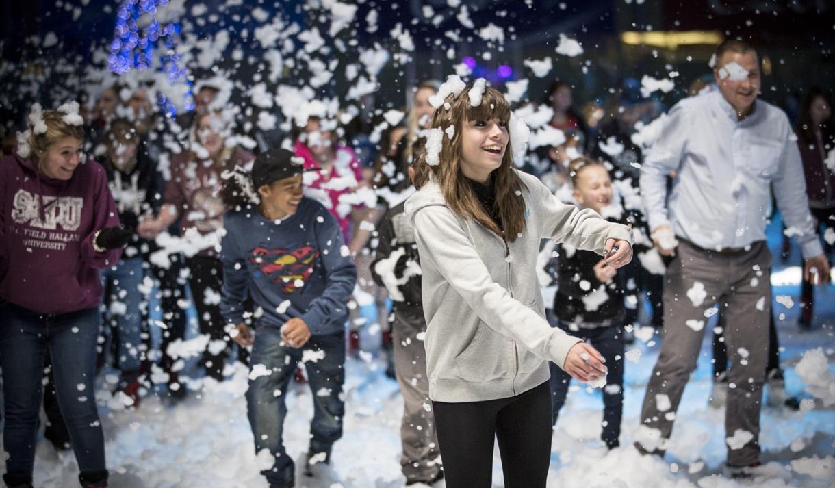 Christmas Foam Parties at the National Ice Centre