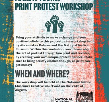 Lino-print Protest Workshop
