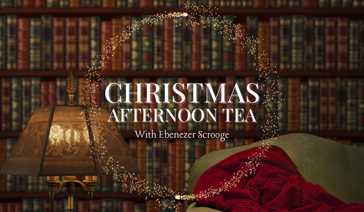 Festive Afternoon Tea Scrooge Reading
