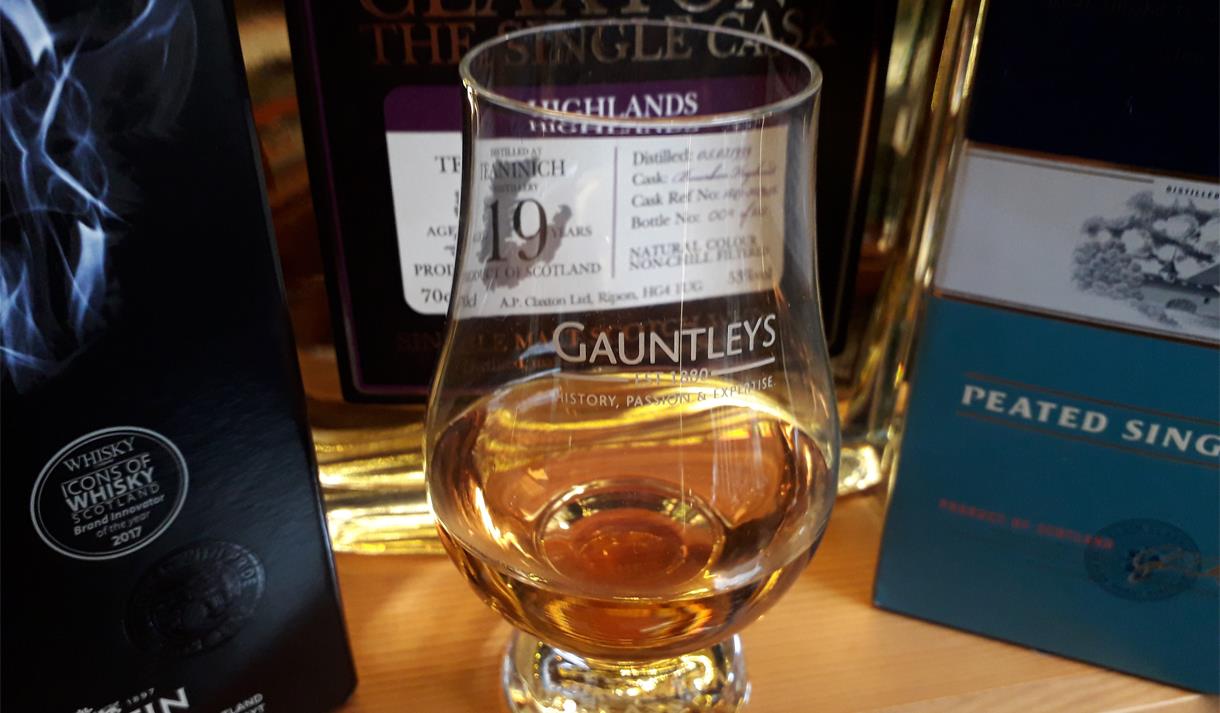 Whisky tasting at Gauntlys of Nottingham