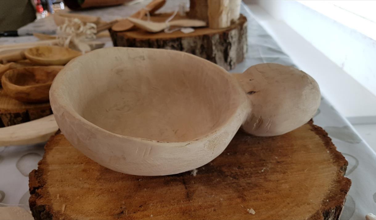 Carved Wooden Kuksa Bowl workshop | Hanwell Wine Estate |  Visit Nottinghamshire