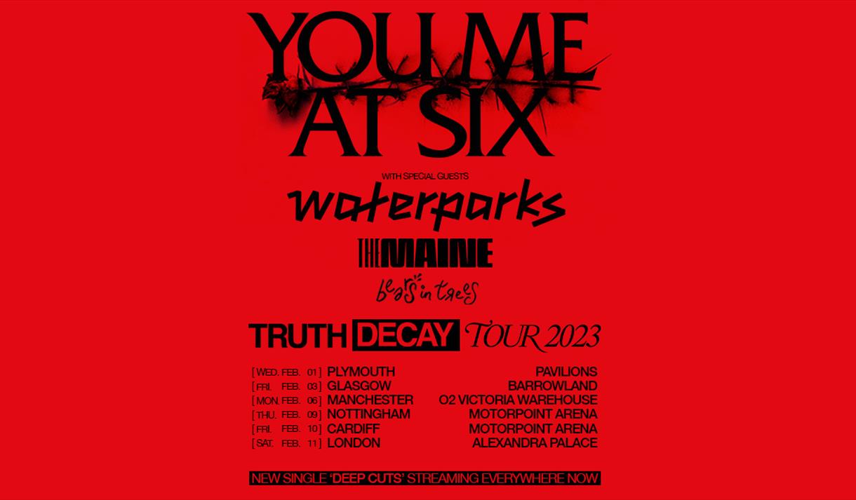 You Me At Six plus Waterparks, The Maine & Bears In Trees
