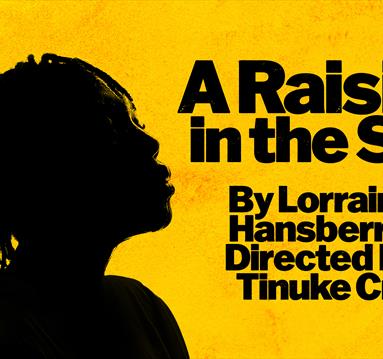 Graphic of the show including the title and a woman in silhouette against a bright yellow background.