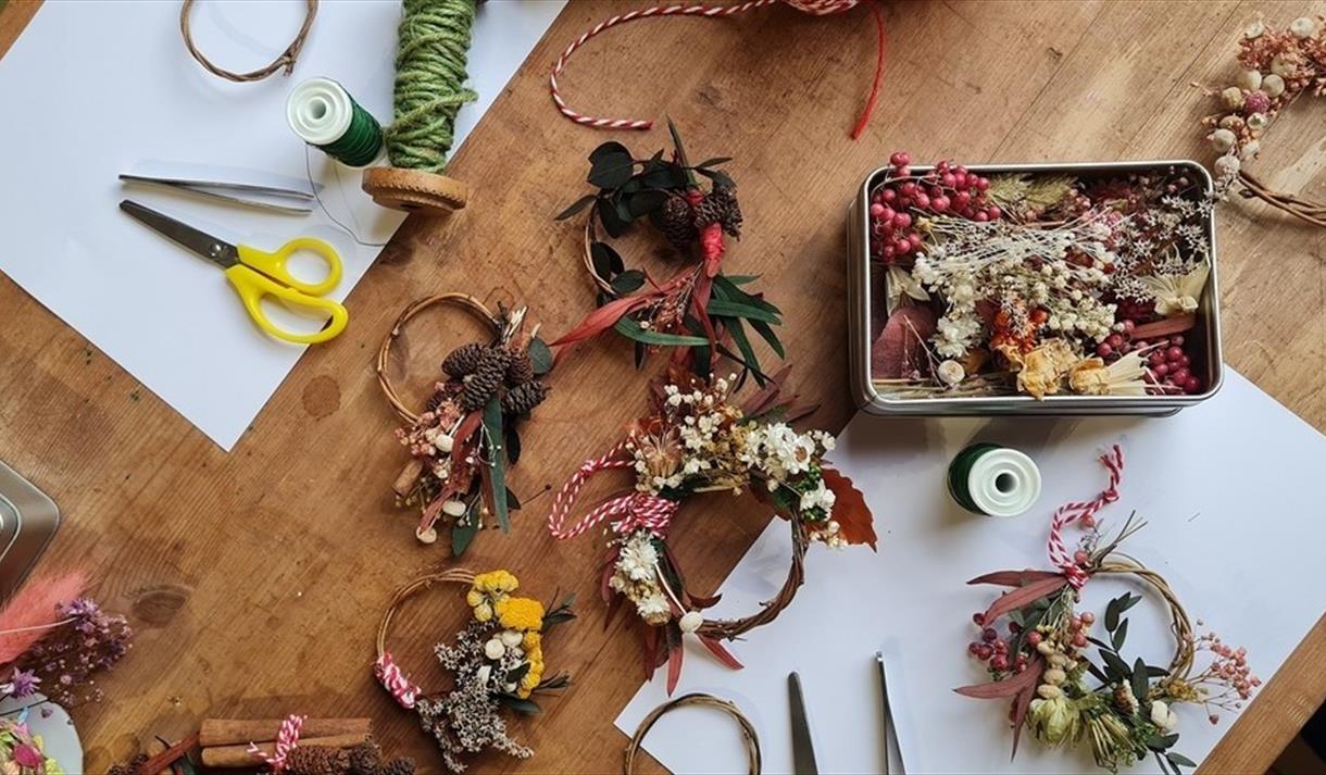 Craft of the Month: Mini Wreath Making
