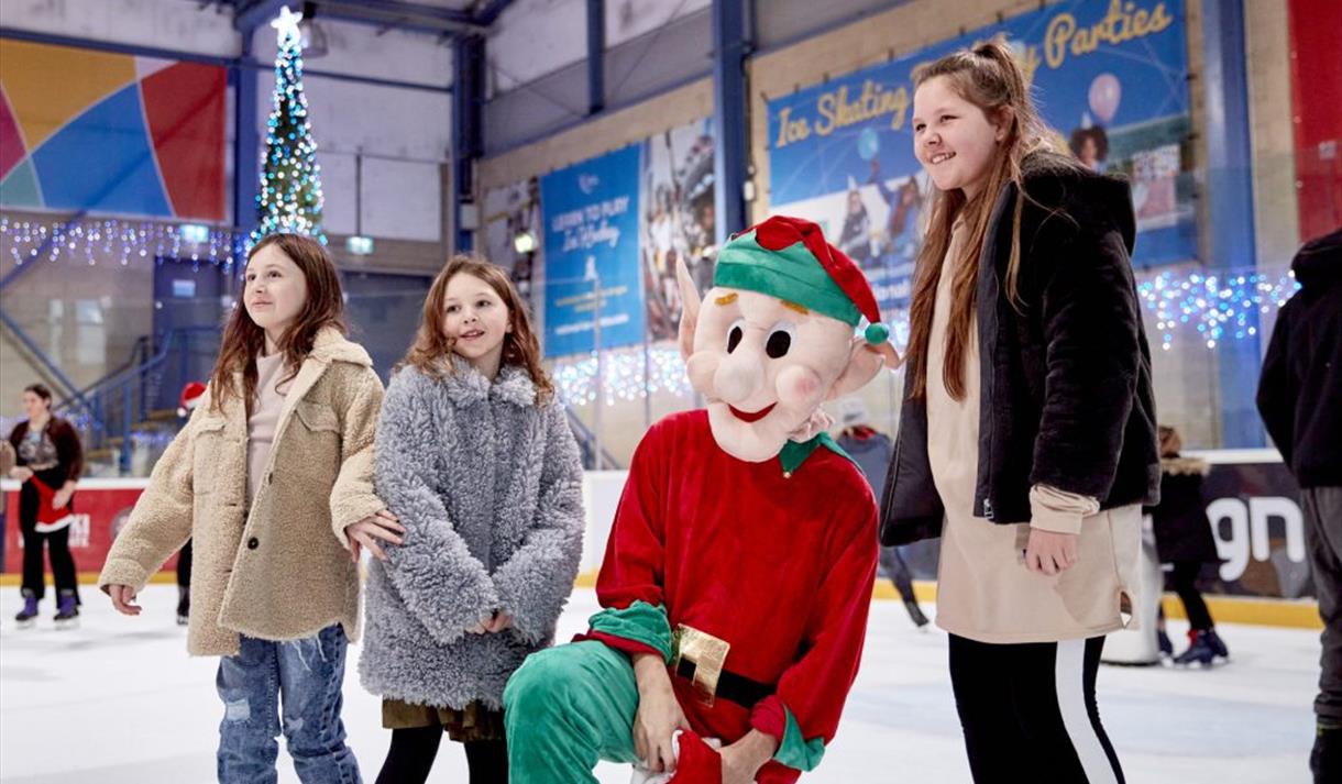 Skate with Festive characters at The National Ice Centre