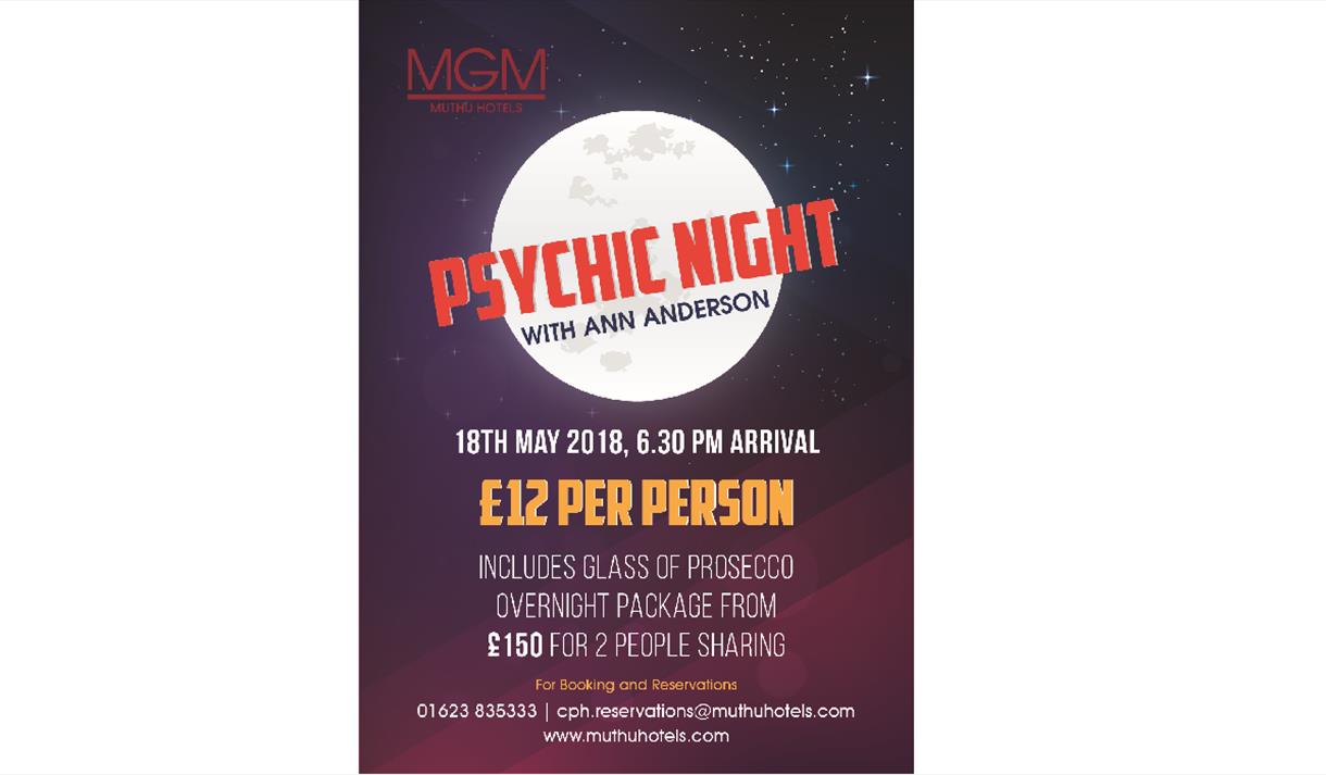 Psychic Night at Muthu Clumber Park Hotel