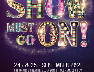Poster for "the show must go on" dance show