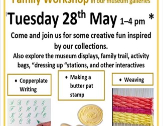 Takeaway Tuesday Family Drop-in (Ages 4 – 11) Saddleworth Museum