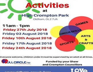 Free Summer Activities - High Crompton Park