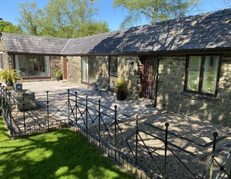 front of the cottages