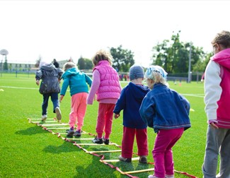 Children playing outdoors