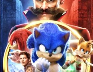Sonic the hedgehog in the centre of other characters including Dr Robotnik