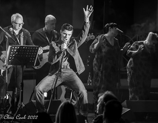 Emilio Santoro performing as Elvis