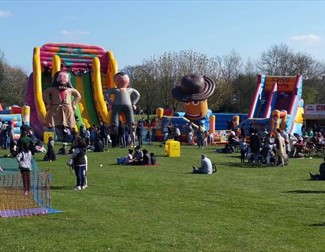 Image of inflatables and bouncy castles