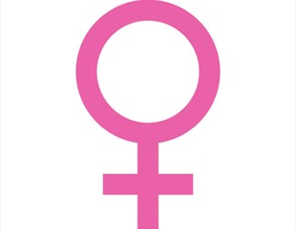 Pink symbol for women