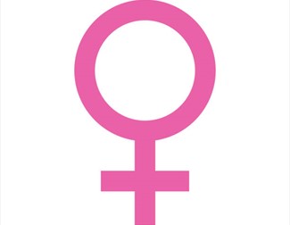 Pink symbol for women