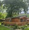 Lodge area at dovestone holiday park