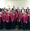 the choir all standing in formation
