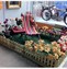 deck chair and flower arrangement