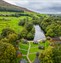 drone shot of pods at dovestone holiday park