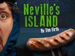 Neville's Island poster showing man eating a sausage