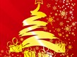 golden christmas tree