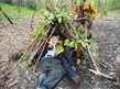 two kids in a den
