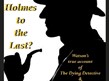 Silhouette of Sherlock Holmes