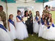 THe carnival queen and her attendants