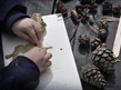 child's hands with clay modelling