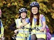 People on bikes