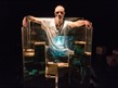 actor surrounded by empty boxes