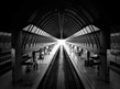 Empty train station