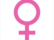 Pink symbol for women