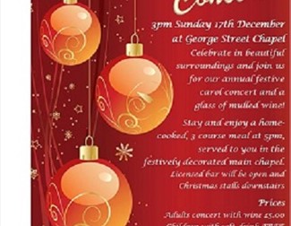 Christmas Carol Concert at George Street Chapel