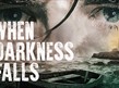 When Darkness falls POster - showing eyes overlooking a lighthouse