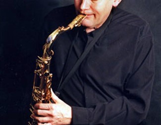 JOhn Hallam playing saxophone