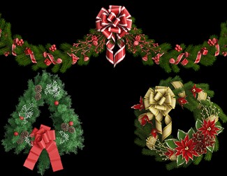 image of Christmas wreaths