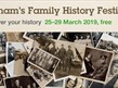 Oldham's Family History Festival 25-29 March 2019