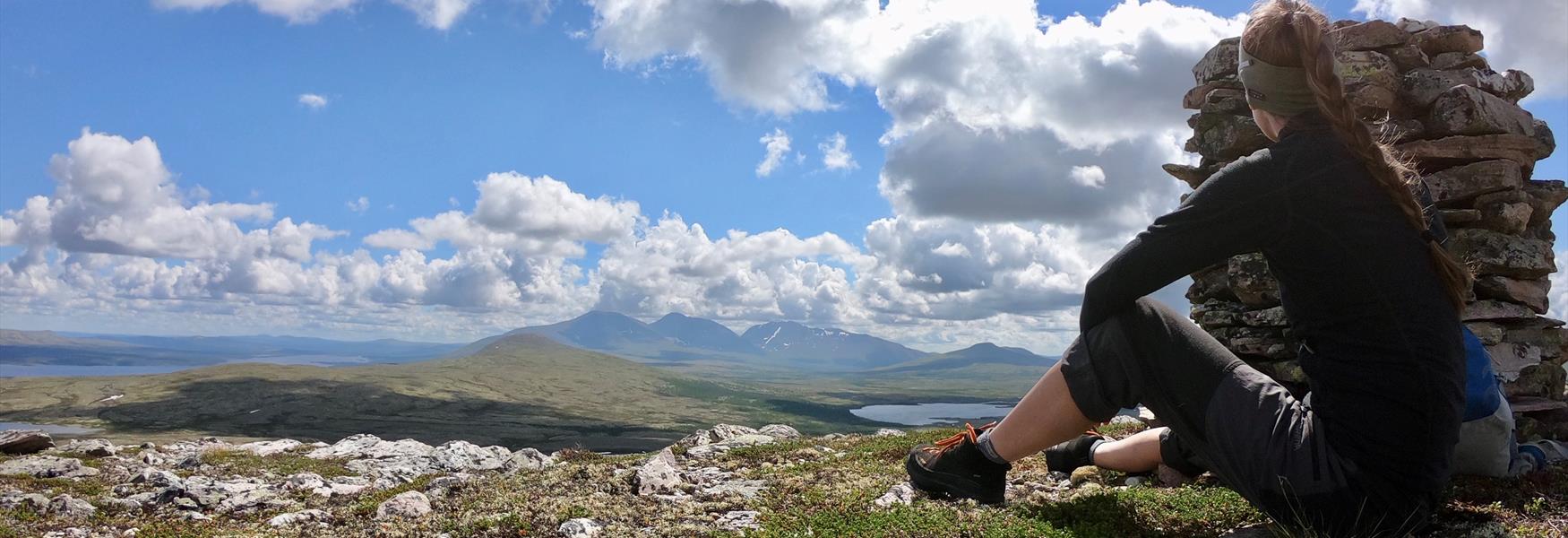 Pause med vakker utsikt i Rendalen